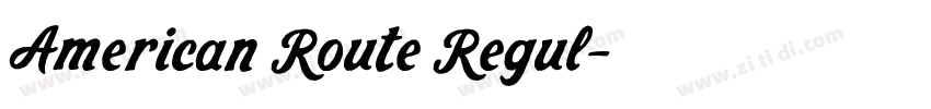 American Route Regul字体转换 American Route Regul字体转换